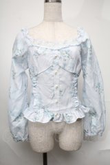 LIZ LISA / スウィートローズセットアップ  サックス S-25-08-20-014-LO-OP-HR-ZS