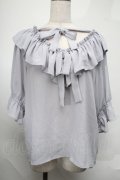 DearMyLoveRose / オフショルトップス  サックス S-25-08-20-016-EL-TO-AS-ZS