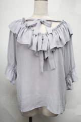 DearMyLoveRose / オフショルトップス  サックス S-25-08-20-016-EL-TO-AS-ZS