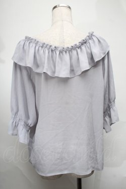 画像2: DearMyLoveRose / オフショルトップス  サックス S-25-08-20-016-EL-TO-AS-ZS