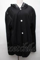 NieR Clothing / フード付カーディガン  黒 S-25-08-20-020-PU-TO-HR-ZS