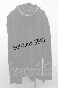 画像2: NieR Clothing / フード付カーディガン  黒 S-25-08-20-020-PU-TO-HR-ZY