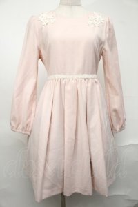 LODISPOTTO / プリーツニットワンピース  ピンク S-25-08-20-026-LO-OP-HR-ZS
