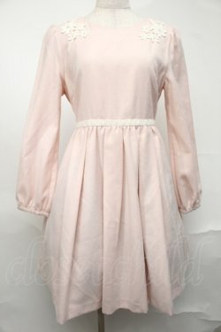 画像1: LODISPOTTO / プリーツニットワンピース  ピンク S-25-08-20-026-LO-OP-HR-ZS