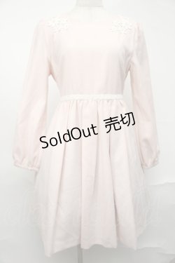 画像1: LODISPOTTO / プリーツニットワンピース  ピンク S-25-08-20-026-LO-OP-HR-ZT327