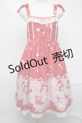 To Alice / Strawberry Bearワンピース  赤 S-25-08-20-031-LO-OP-AS-ZS