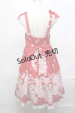 画像2: To Alice / Strawberry Bearワンピース  赤 S-25-08-20-031-LO-OP-AS-ZS
