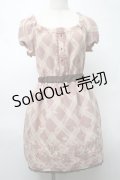 LODISPOTTO / シフォンチェックワンピース  ブラウン S-25-08-20-039-LO-OP-HR-ZT100