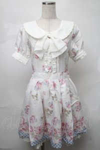 LIZ LISA / シェルローズクロミワンピース  白 S-25-08-21-048-LO-OP-AS-ZS