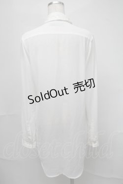 画像2: CIVARIZE / レース切り替えシフォンシャツ  白 S-25-08-21-005-GO-BL-AS-ZS