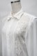 画像3: CIVARIZE / レース切り替えシフォンシャツ  白 S-25-08-21-005-GO-BL-AS-ZS (3)