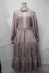m petit by misako / AOK＊レースティアードワンピース  ピンク S-25-08-21-055-LO-OP-HR-ZS