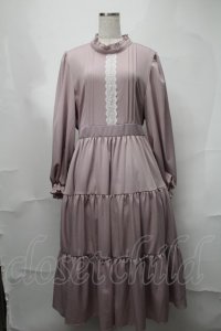 m petit by misako / AOK＊レースティアードワンピース  ピンク S-25-08-21-055-LO-OP-HR-ZS