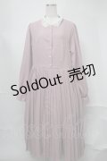 m petit by misako / AM*レースエリプリーツワンピース  ピンク S-25-08-21-056-LO-OP-HR-ZT504
