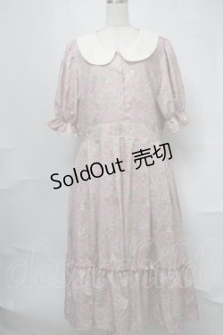 画像1: m petit by misako / NINA’Sコラボトワルドジュイワンピース 3L ピンク S-25-08-21-057-LO-OP-HR-ZT505