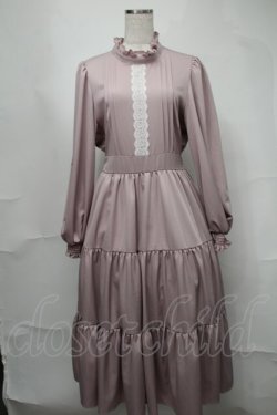 画像1: m petit by misako / レースデザインワンピース  ピンク S-25-08-21-058-LO-SK-AS-ZT505