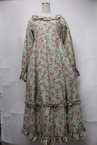LOLITAその他 / 星名桜子コラボワンピース  グリーン S-25-08-21-061-LO-OP-HR-ZS
