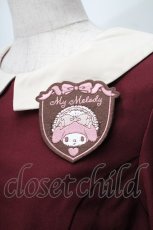 画像3: m petit by misako / マイメロワッペン付きワンピース  ワイン S-25-08-21-062-LO-OP-HR-ZT505 (3)
