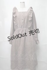 m petit by misako / チェックワンピース LL ブラウン S-25-08-21-065-LO-OP-HR-ZT505