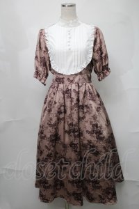 m petit by misako / トワルドジュイワンピース  ピンクベージュ S-25-08-21-066-LO-OP-HR-ZS