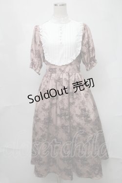 画像1: m petit by misako / トワルドジュイワンピース  ピンクベージュ S-25-08-21-066-LO-OP-HR-ZT506