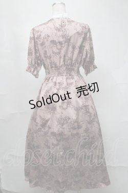 画像2: m petit by misako / トワルドジュイワンピース  ピンクベージュ S-25-08-21-066-LO-OP-HR-ZT506