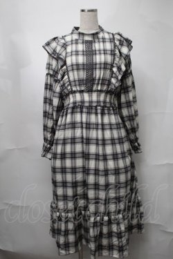 画像1: LOLITAその他(お買取対象外) / タータンチェックワンピース  黒ｘ白 S-25-08-21-071-LO-OP-HR-ZT505