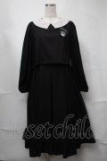 m petit by misako / サンリオキャラクターズコラボ クロミワッペン付きワンピース  黒 S-25-08-21-073-LO-OP-HR-ZS