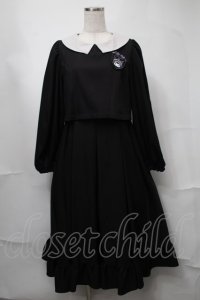 m petit by misako / サンリオキャラクターズコラボ クロミワッペン付きワンピース  黒 S-25-08-21-073-LO-OP-HR-ZS