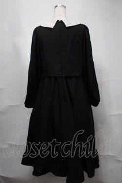 画像2: m petit by misako / サンリオキャラクターズコラボ クロミワッペン付きワンピース  黒 S-25-08-21-073-LO-OP-HR-ZT505