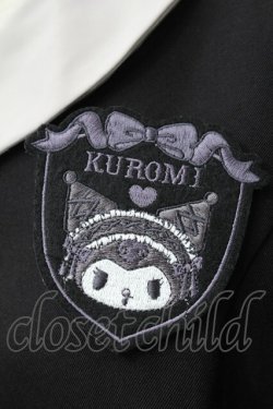 画像3: m petit by misako / サンリオキャラクターズコラボ クロミワッペン付きワンピース  黒 S-25-08-21-073-LO-OP-HR-ZT505