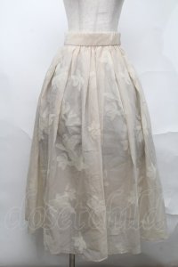 tocco / シアーロングスカート  ベージュ S-25-08-21-1039-LO-SK-AS-ZS