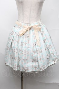 画像1: Ank Rouge / 総柄スカート  白ｘグリーン S-25-08-21-1040-CA-SK-AS-ZS