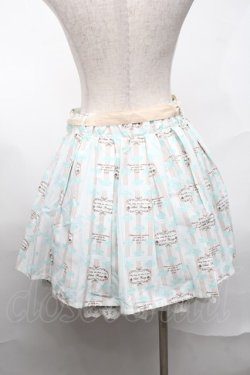 画像2: Ank Rouge / 総柄スカート  白ｘグリーン S-25-08-21-1040-CA-SK-AS-ZS