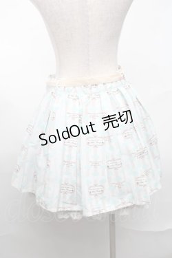 画像2: Ank Rouge / 総柄スカート  白ｘグリーン S-25-08-21-1040-CA-SK-AS-ZS