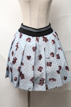 画像1: MILK / Gummiesプリーツスカート  サックス S-25-08-21-1047-ML-SK-AS-ZS