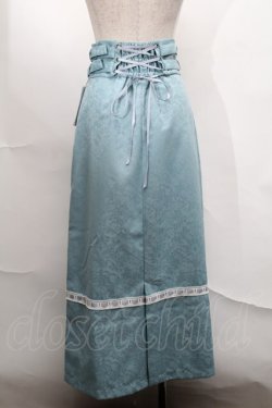 画像2: Moi-meme-Moitie / ダブルベルト十字架ロングスカート  グリーン S-25-08-21-1048-MO-SK-AS-ZS