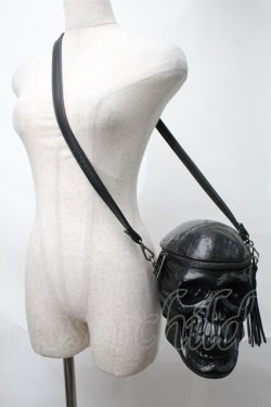 画像1: KILLSTAR / Grave Digger Skull Handbag  黒 S-25-08-21-1006-PU-BG-HR-ZS