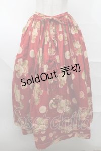 PINK HOUSE / 雛菊プリントスカート  赤 S-25-08-21-1050-LO-SK-HR-ZS