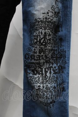 画像3: ALGONQUINS / バイカラーパンツ  黒ｘブルー S-25-08-21-1060-AL-PA-AS-ZS