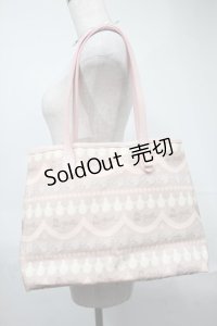 Q-pot. / ストロベリーホイップクリーム　トートバッグ  ピンク S-25-08-21-1007-QP-BG-AS-ZS