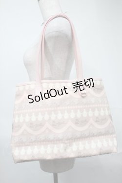 画像1: Q-pot. / ストロベリーホイップクリーム　トートバッグ  ピンク S-25-08-21-1007-QP-BG-AS-ZS