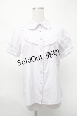 画像1: Blue rouge / 半袖ブラウス  ラベンダー S-25-08-21-1011-CA-BL-HR-ZT352