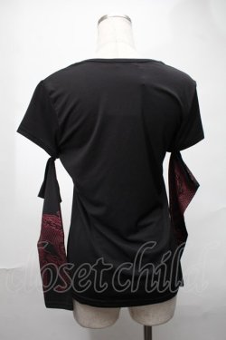 画像2: Qutie Frash / アームカバー付きTシャツ  黒 S-25-08-21-1013-QU-TO-AS-ZS