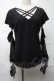 画像1: Qutie Frash / アームカバー付きTシャツ  黒ｘ金 S-25-08-21-1014-QU-TO-AS-ZS (1)