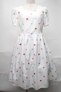 画像1: MILK / ハートキャンディドレス  白 S-25-08-21-1015-ML-OP-AS-ZS