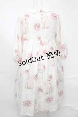 画像2: Leur Getter / Rose Rabbit袖付ワンピース  アイボリー S-25-08-21-1019-LU-OP-HR-ZS