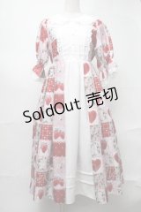 axes femme kawaii / ハピネスベリーワンピース  ピンク S-25-08-21-1021-AX-OP-AS-ZS