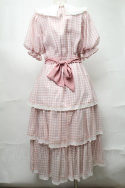 画像2: meiify memory / LOVE for Ginghamろりーたワンピース M ピンク S-25-08-21-1022-LO-OP-AS-ZS
