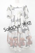 Leur Getter / Beautiful Timbre袖付きワンピース  黒 S-25-08-21-1027-LU-OP-AS-ZS